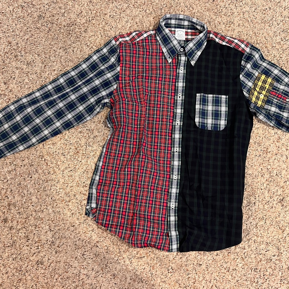 Brooks Brothers Men's Tartan Button Up